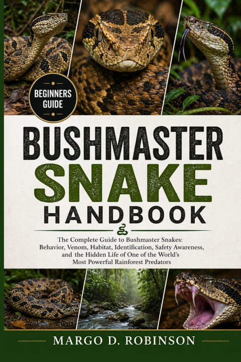 Kniha BUSHMASTER SNAKE HANDBOOK MARGO D. ROBINSON