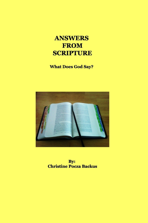Könyv Answers From Scriptures CHRISTINE POCZA BACKUS