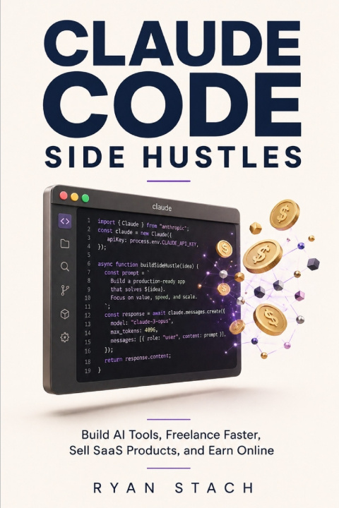 Könyv CLAUDE CODE SIDE HUSTLES RYAN STACH
