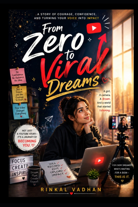 Knjiga From Zero to Viral Dreams Rinkal Priyank vadhan