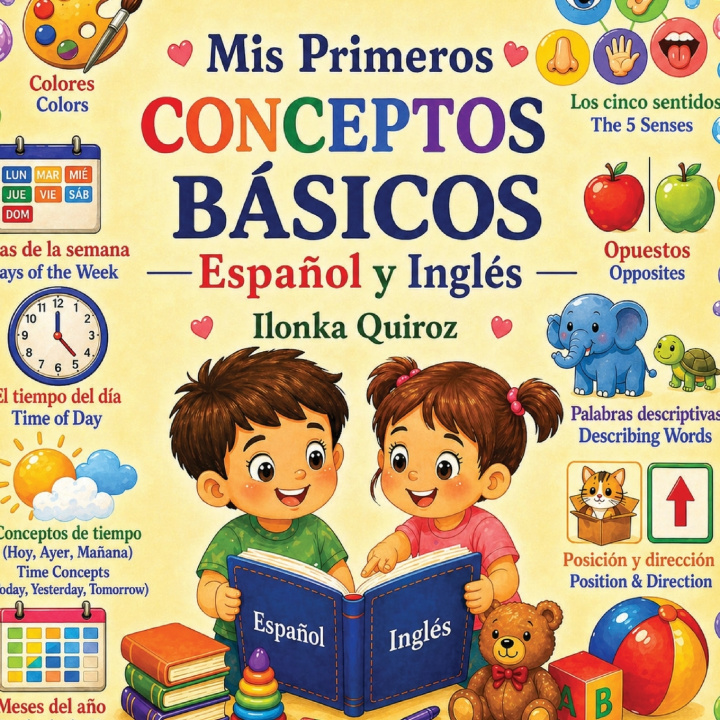 Libro Mis Primeros Conceptos Básicos- Español y Inglés Ilonka Quiroz