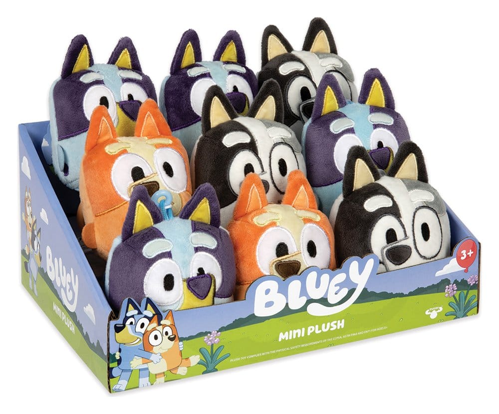 Játék Bluey Mini Plush Figures Display (9) 
