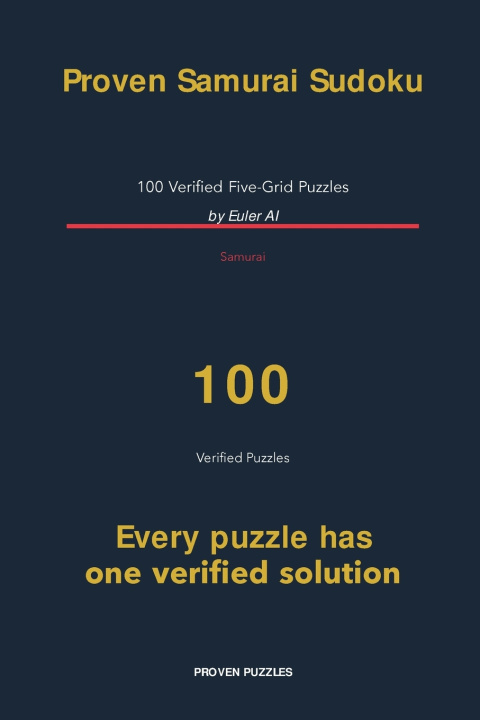 Knjiga Proven Samurai Sudoku Euler AI