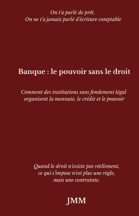 Kniha Banque JMM