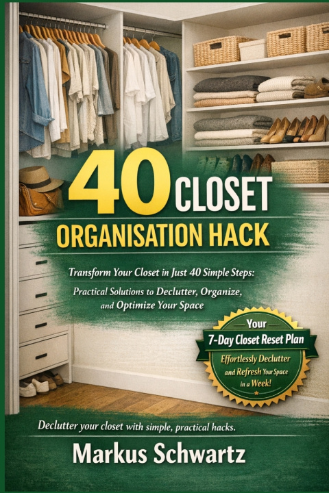 Kniha 40 CLOSET ORGANISATION HACK Markus Schwartz
