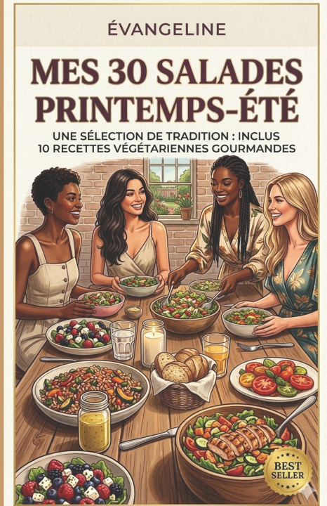 Knjiga Mes 30 Salades Printemps-été Evangeline .