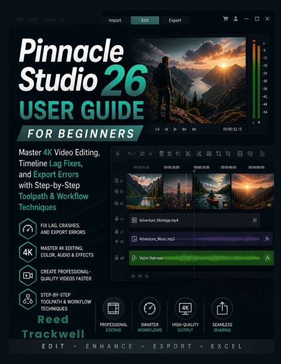 Knjiga Pinnacle Studio 26 User Guide for Beginners Reed Trackwell