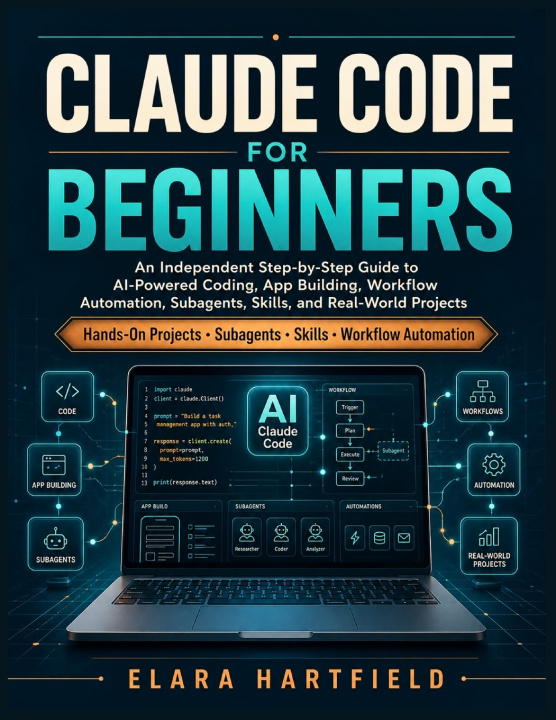 Könyv CLAUDE CODE FOR BEGINNERS ELARA HARTFIELD
