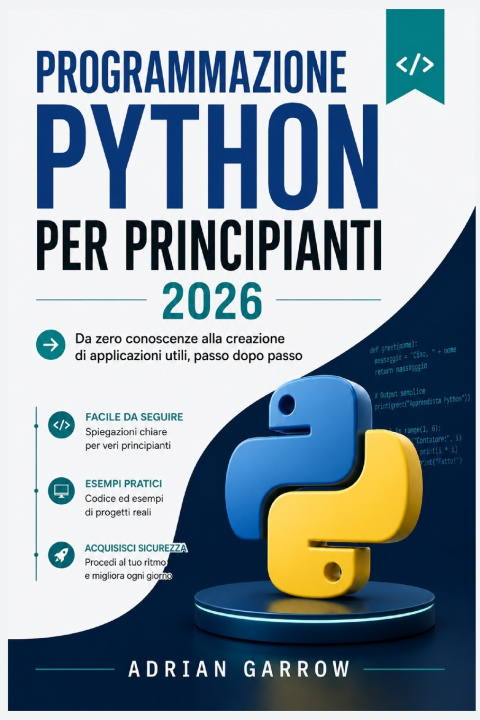 Knjiga Programmazione Python per principianti 2026 Adrian Garrow
