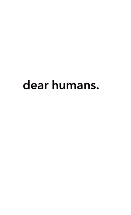 Kniha dear humans. samuel strauch