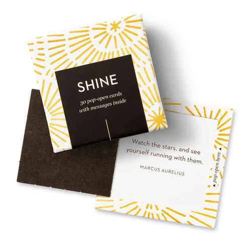 Artículos impresos ThoughtFulls: Shine: 30 Pop-Open Cards with Messages Inside COMPENDIUM
