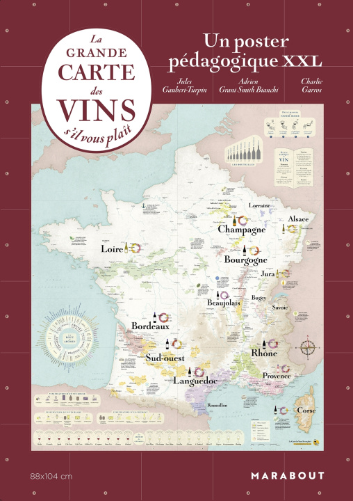 Kniha La carte des vins de france s'il vous plait Charlie Garros
