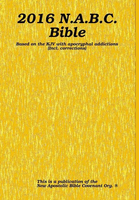 Kniha 2016 N.A.B.C. Bible Apostle Arne Horn