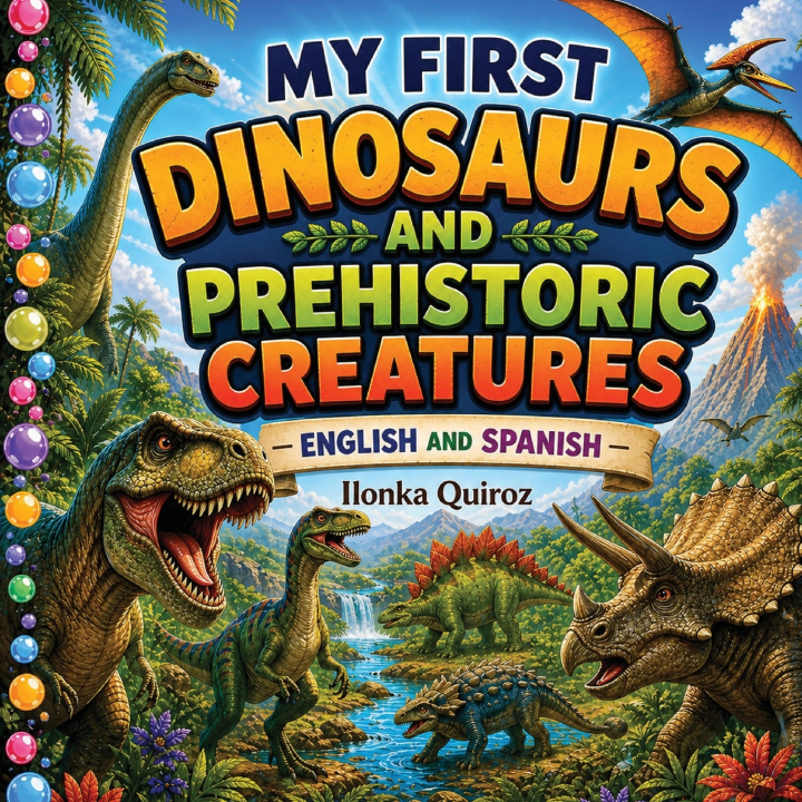 Knjiga My First Dinosaurs Prehistoric Creatures Ilonka Quiroz