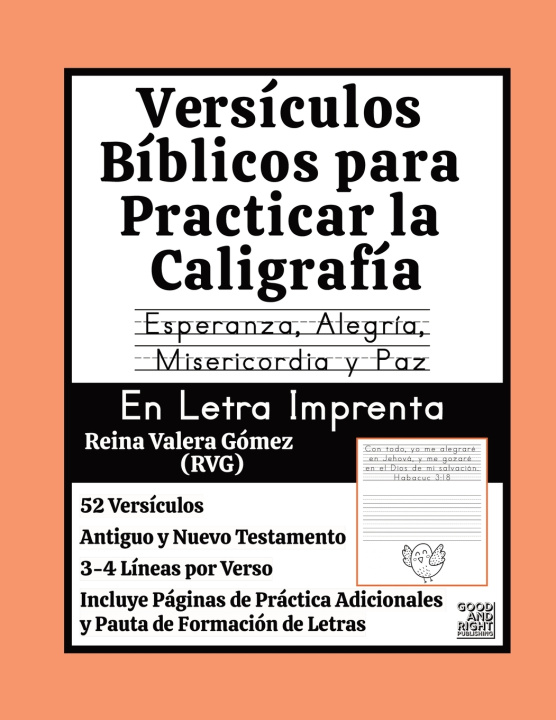 Kniha Versículos Bíblicos para Practicar la Caligrafía Good and Right Publishing