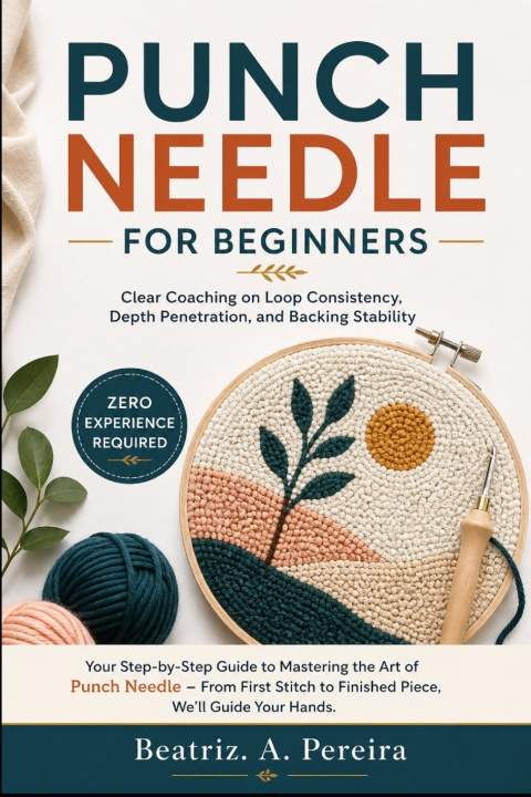 Knjiga PUNCH NEEDLE FOR BEGINNERS Beatriz A. Pereira
