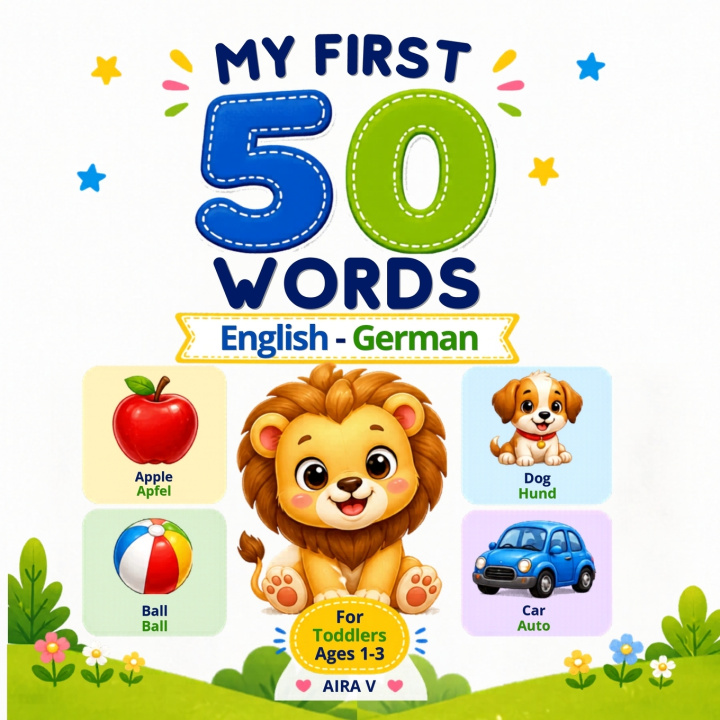 Knjiga My First 50 Words - English & German Aira V