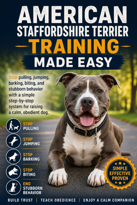 Knjiga American Staffordshire Terrier Training Made Easy Tiffany Price