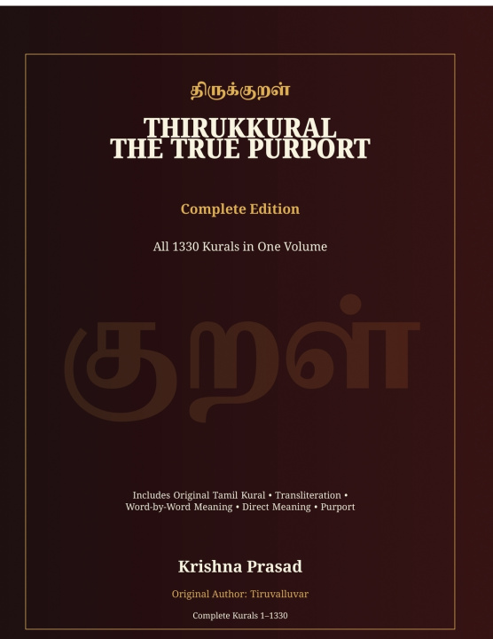 Kniha Thirukkural Krishna Prasad