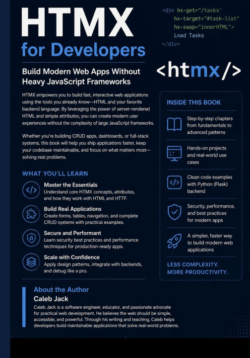 Kniha HTMX for Developers Caleb Jack