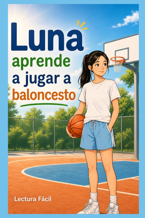 Knjiga Luna aprende a jugar a baloncesto Lectura Fácil