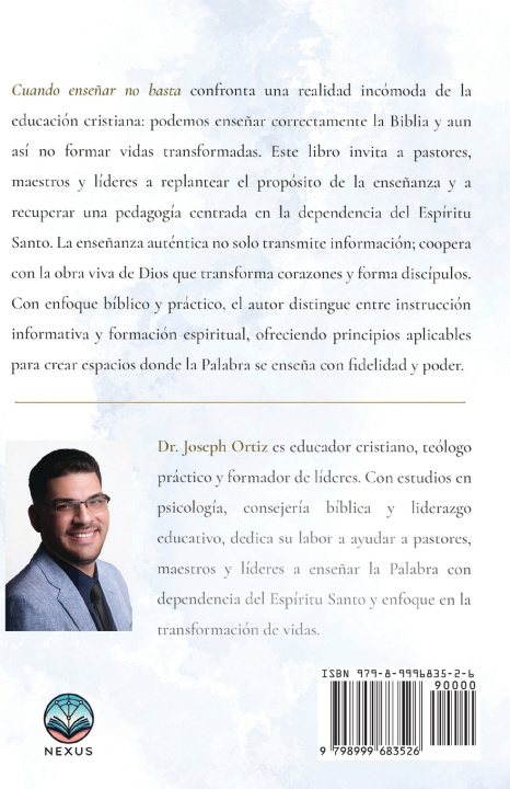 Kniha Cuando enseñar no basta Joseph Ortiz