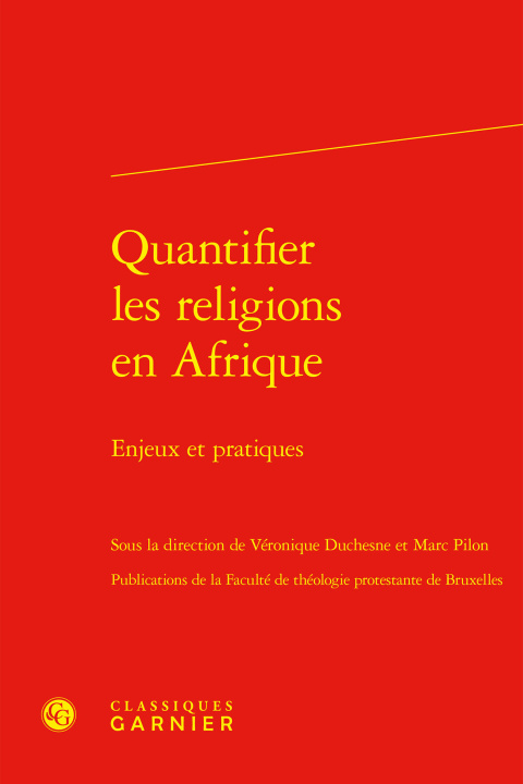 Kniha Quantifier les religions en afrique - enjeux et pratiques 