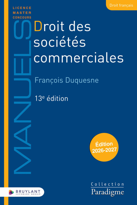 Buch Droit des sociétés commerciales François Duquesne