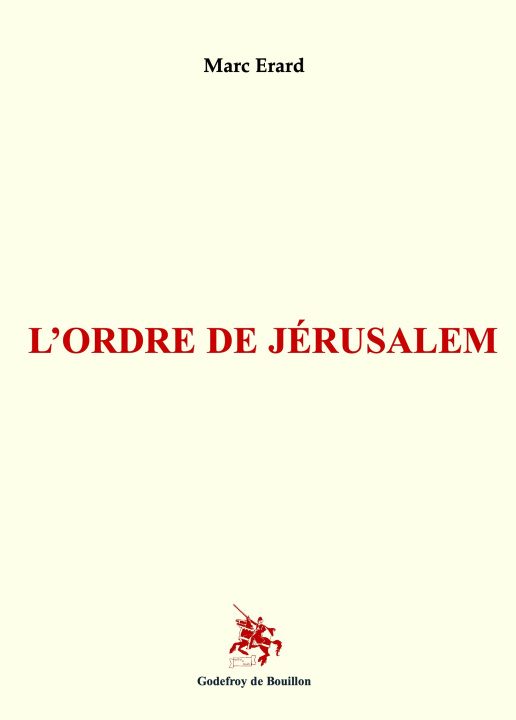 Book L’ordre de Jérusalem erard