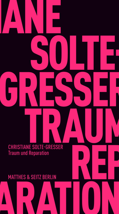 Knjiga Traum und Reparation Christiane Solte-Gresser