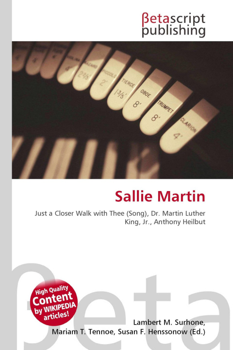 Kniha Sallie Martin Mariam T. Tennoe