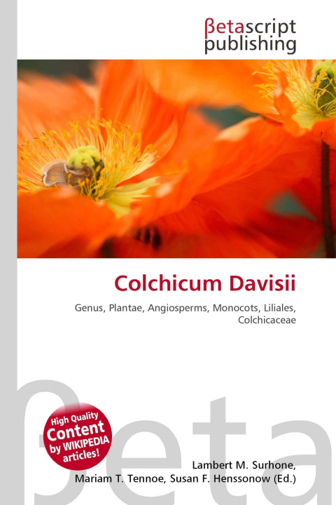 Kniha Colchicum Davisii Mariam T. Tennoe