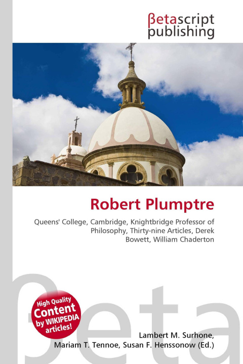 Kniha Robert Plumptre Mariam T. Tennoe