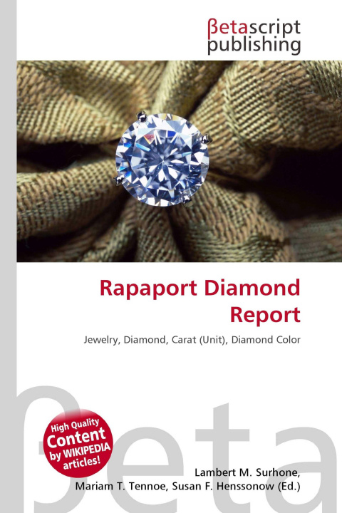 Kniha Rapaport Diamond Report Mariam T. Tennoe