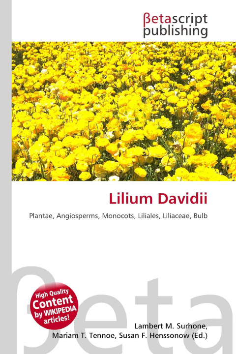 Kniha Lilium Davidii Mariam T. Tennoe