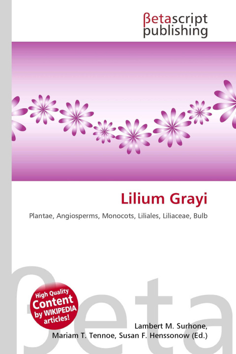 Kniha Lilium Grayi Mariam T. Tennoe
