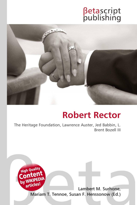 Kniha Robert Rector Mariam T. Tennoe