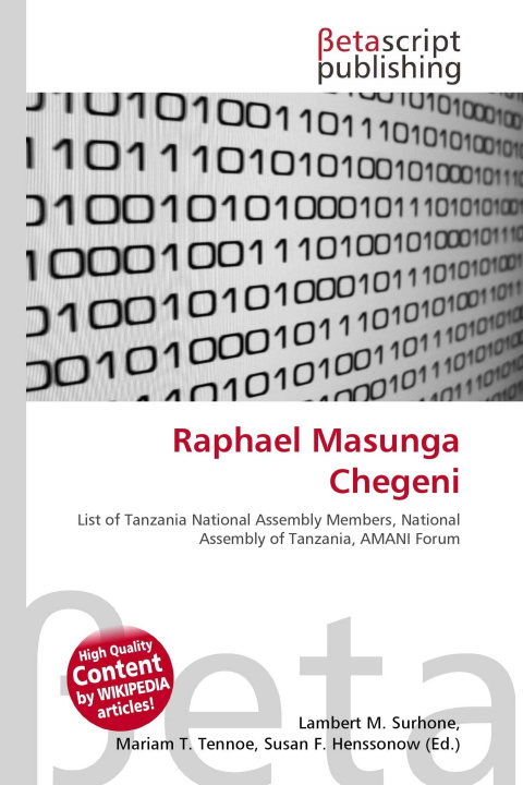 Kniha Raphael Masunga Chegeni Mariam T. Tennoe