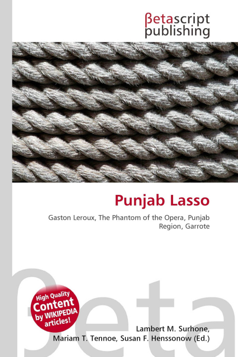 Kniha Punjab Lasso Mariam T. Tennoe
