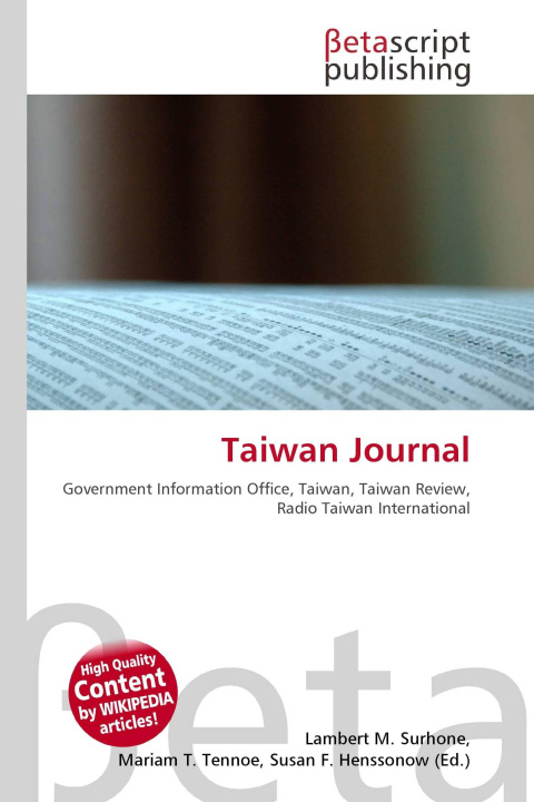 Kniha Taiwan Journal Mariam T. Tennoe