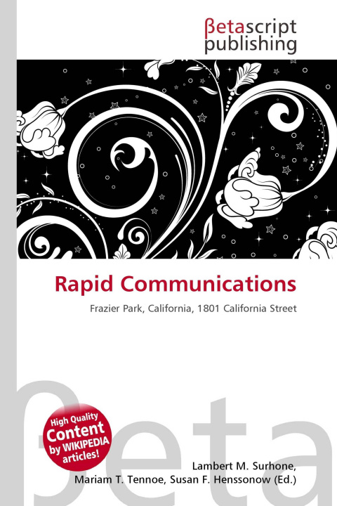 Kniha Rapid Communications Mariam T. Tennoe