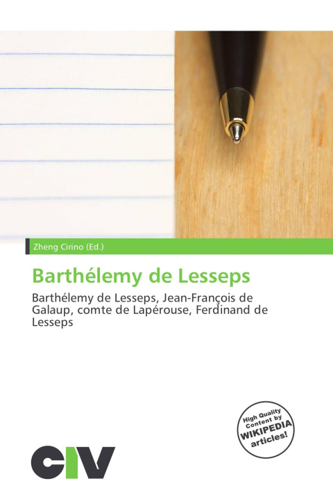 Kniha Barthélemy de Lesseps 