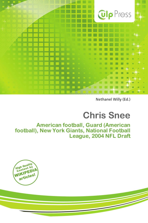 Kniha Chris Snee 