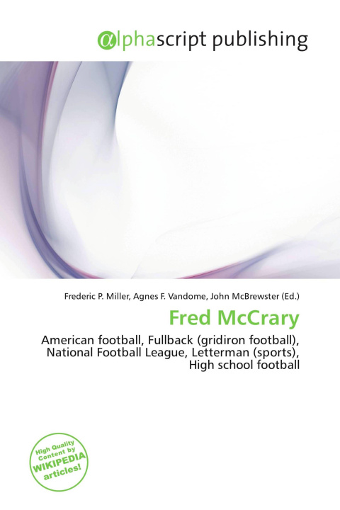 Kniha Fred McCrary Agnes F. Vandome