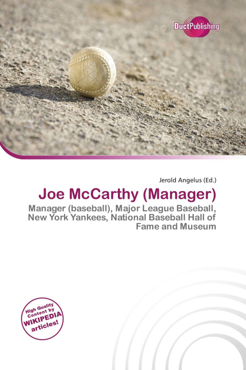 Kniha Joe McCarthy (Manager) 