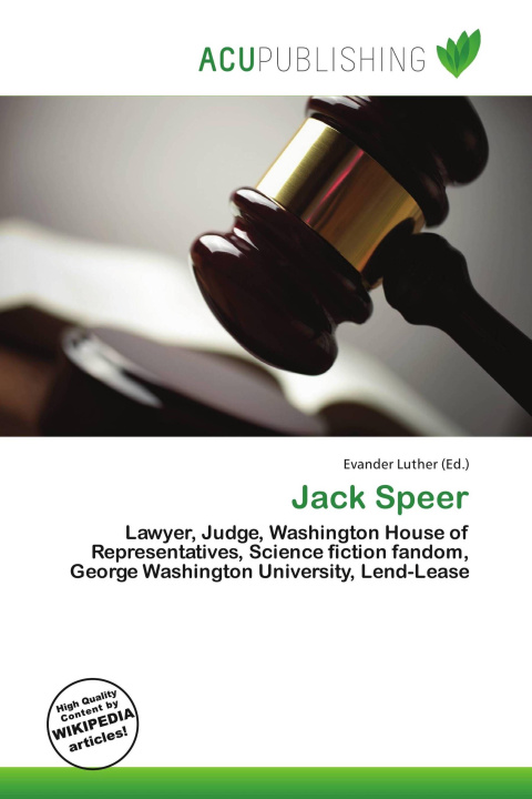 Kniha Jack Speer 