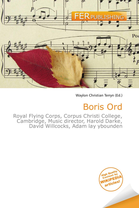 Kniha Boris Ord 