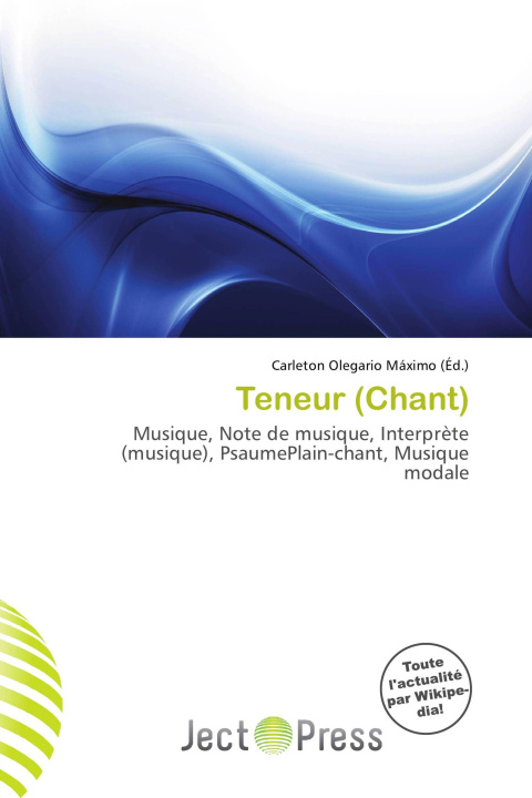 Kniha Teneur (Chant) 