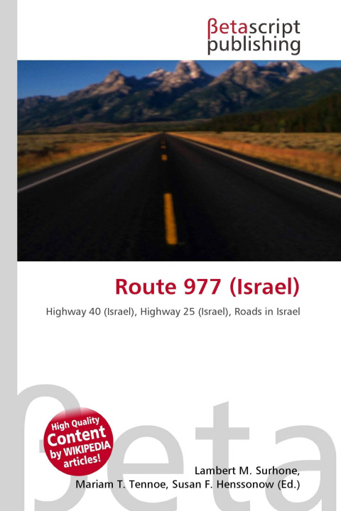 Kniha Route 977 (Israel) Mariam T. Tennoe