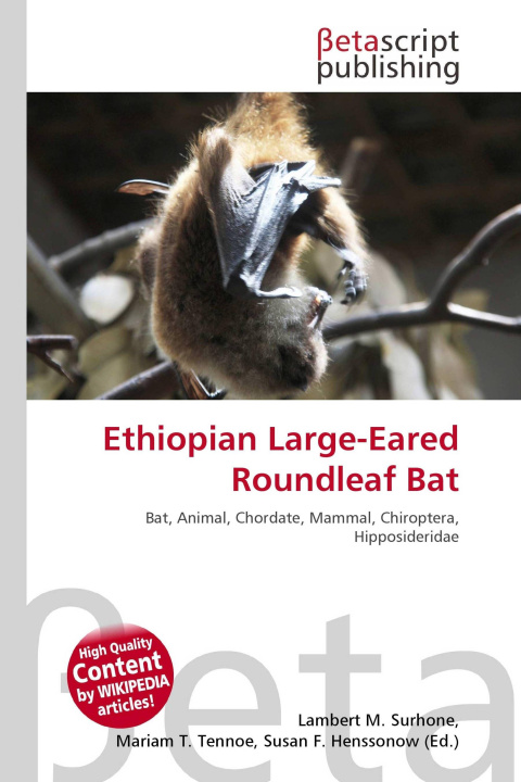 Kniha Ethiopian Large-Eared Roundleaf Bat Mariam T. Tennoe